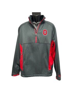 Ohio State Varsity Athletic Apparel Mens Pullover 1/2 Zip